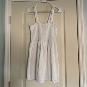 Aqua white sundress